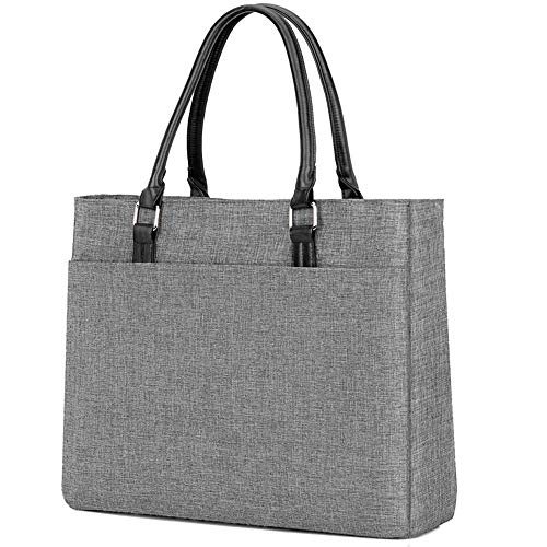 TZX Sacoche pour Ordinateur Portable, Sac D'ordinateur De 15 Po. Sac De Voyage Portatif Classique Léger pour Femme, Porte-Documents, Gris - Gris Cover