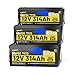 WattCycle 12V 314Ah Lithium Battery 3 Pack, LiFePO₄ Battery 12V 300A BMS, Lithium RV Batteries Built-in Bluetooth, IP65 Marine Batteries, Perfect for Home Energy Storage, RV, Marine, Solar, Off-Grid