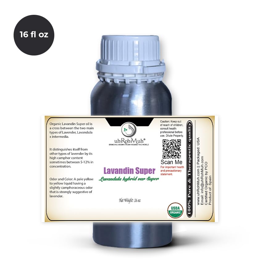Aceite Esencial Orgánico Lavandin Super 16 Fl Oz miniatura 2