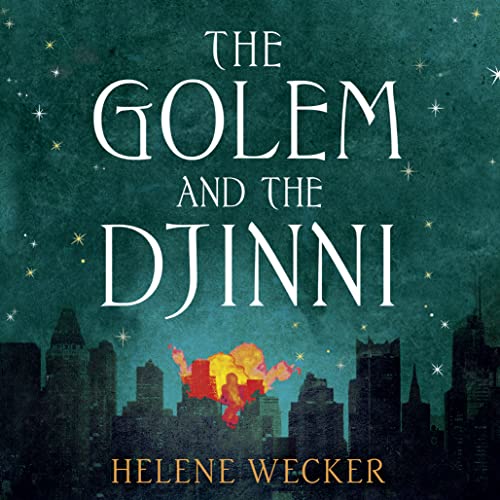 Diseño de la portada del título The Golem and the Djinni