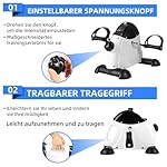 Heimtrainer Mini Fitnessbike Rehabilitations Pedaltrainer Arm und Beintrainer mit LCD Display, Hometrainer Fitnessgerät für Zuhause Büro – Bild 5