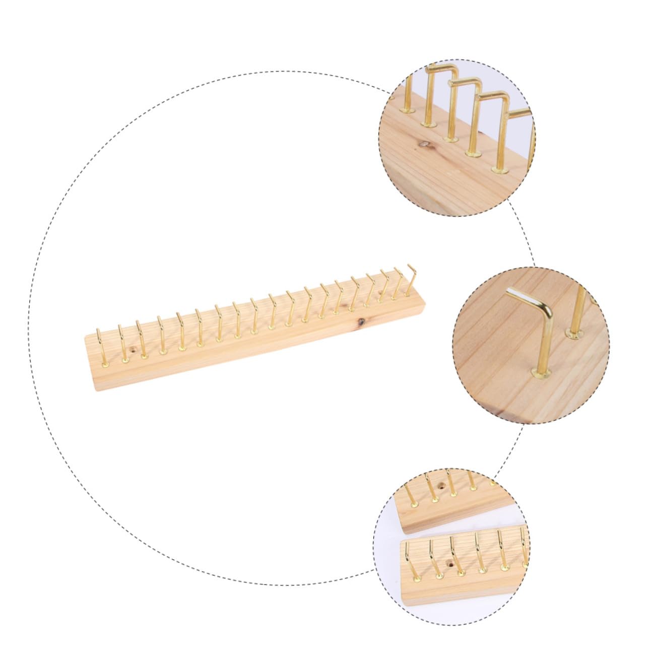 COLLBATH Estante para Collares de Plástico Color Caqui Buen Brillo y Diseño Lujoso, Gancho para Colgar Joyas Que No Se Cae, Adecuado para Organizar Pendientes y Collares Pared