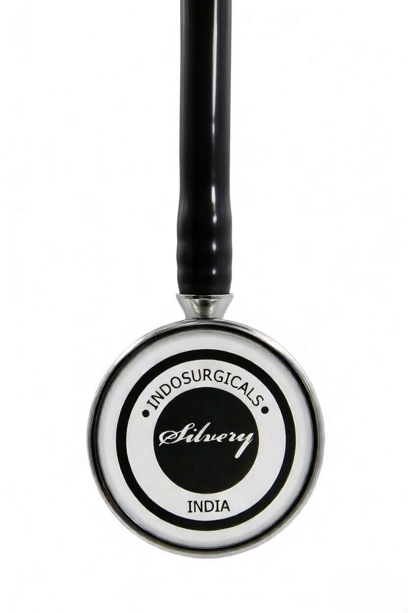 IS Indosurgicals Silvery Stethoscope (Black) 2