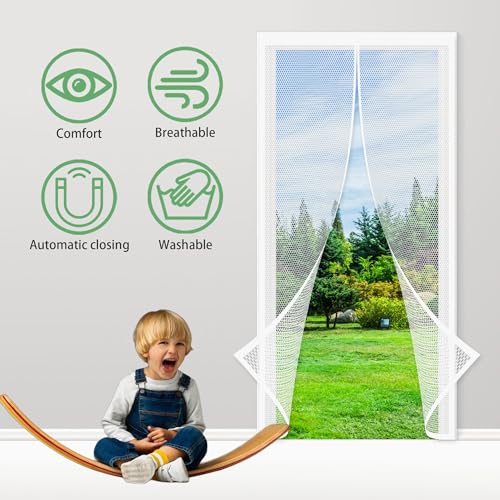 Anti moustiquaire sans perçage 117 x 230 cm pour bloquer les insectes - 3