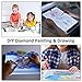 A4 Diamond Painting LED Light Pad Board, Ultrathin & Dimmable USB Power Light Pad Kit, 32 Piece Tool Kit,Perfect for Full Drill & Partial Drill 5D Diamond Painting with Aluminium Alloy Stand and Clips