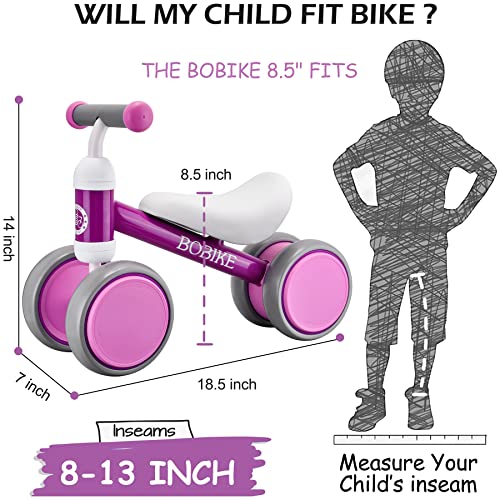 Baby Balance Bike Toys For 1 Year Old Gifts Boys Girls 10-24 Months Kids Toy Toddler Best First Birthday Gift Children Walker No Pedal Infant 4 Wheels Bicycle … (Purple) #TOP1
