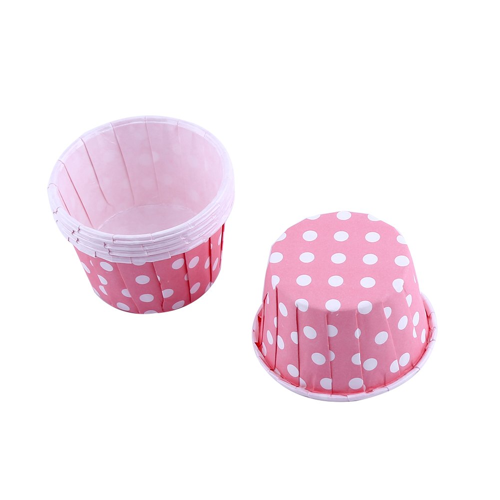 Fdit Muffin Liners Cup Paper Cupcake Liner Case Wrapper Baking Cup for Party Wedding XMAS 100pcs()