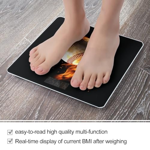 Báscula digital Fire Baseball para baño 400lb miniatura 5