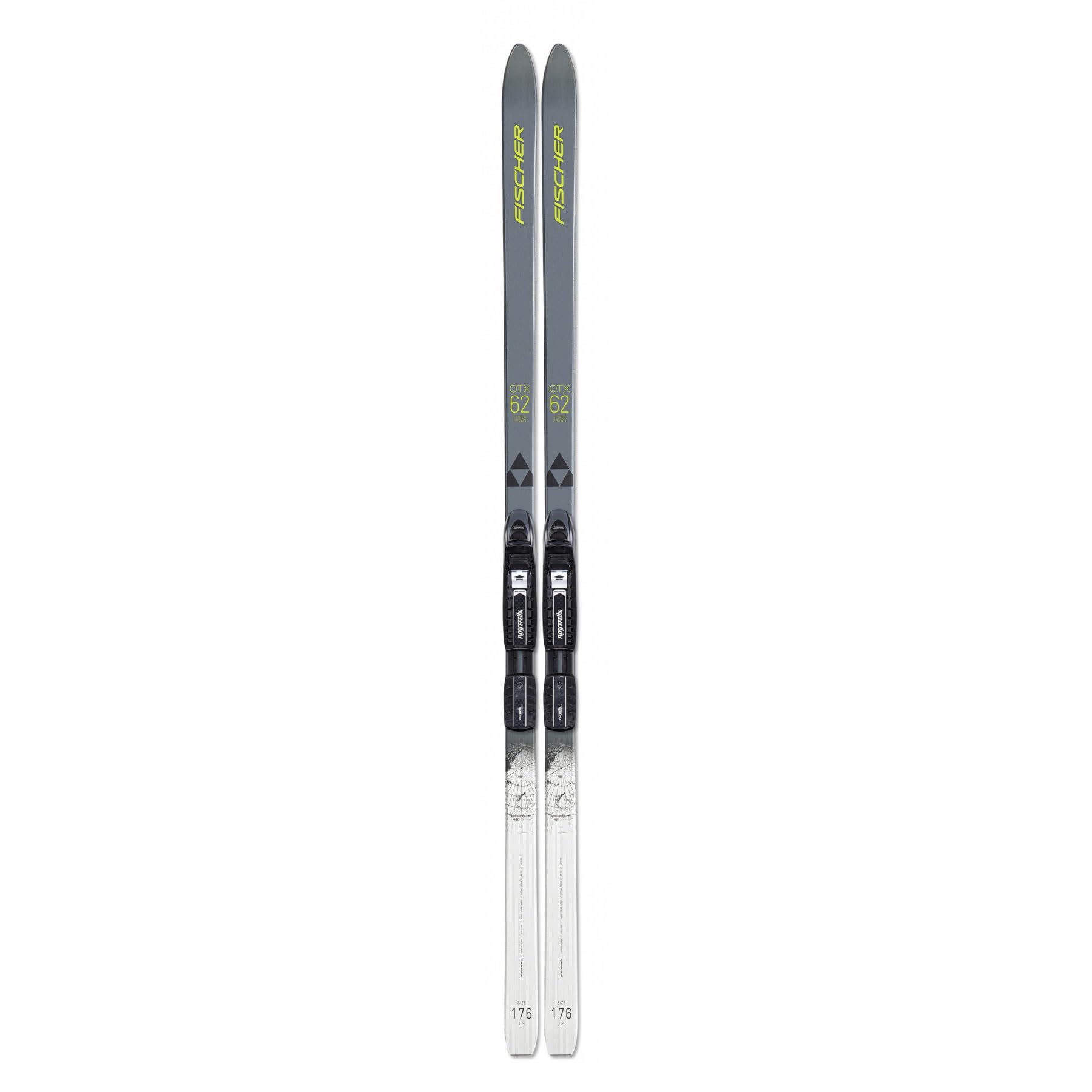 Fischer Adult Spider 62 Crown Xtralite Adventure Lightweight Steel-Edge Nordic Skis Without Bindings, 199
