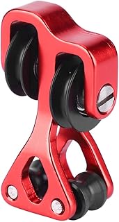 Zer one Archery Cable Slide, Compound Bow Splitter Roller Glide Shooting Hunting Aluminium Alloy Archery Glide Separator(Red)