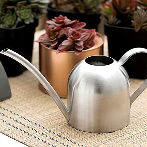 庭のじょうろステンレス鋼の長い注ぎ口のじょうろ小さなじょうろポットゴールデン家庭用小さなじょうろ多肉植物用盆栽植物900ml屋外植物