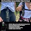 Griz Guard Bear Spray with Holster -Maximum Strength 7.9 oz, 40-Foot Range, EPA-Registered Bear Deterrent Repels Bears, Mountain Lions, Coyotes & Moose, Glow Safety Clip, Hiking & Camping Protection