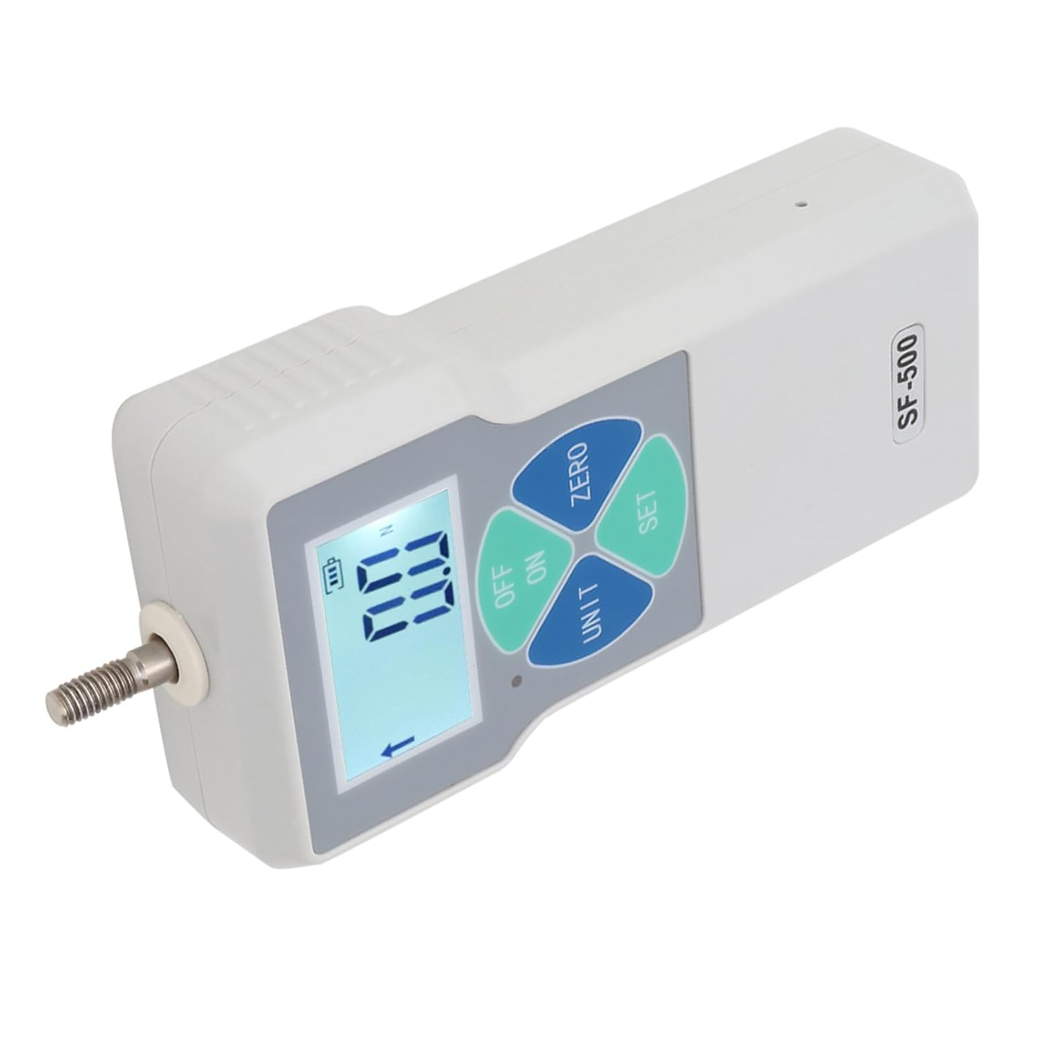 Fafeicy 500N Digital Force Gauges, Portable Push Pull Tester Meter with Power Adapter, for Accurate Tension Measurement Lb Kg N (US Plug)