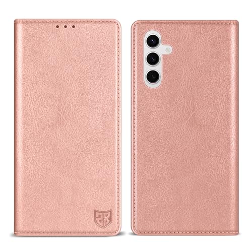 Image of ZZXX for Galaxy S23 FE Wallet Case Strong Magnetic 6.4 inch,Rose Gold