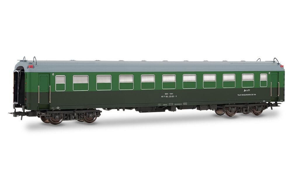 Electrotren HE4031 ADIF, SSV-1041, Tajo de Vía, Green-Gray Livery, ep. VI Passenger Coaches