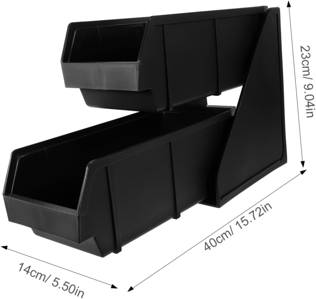 INOOMP Coffee Station Organizer Plastic Storage Rack for Sugar Straws Tea Bags Versatile Countertop Coffee Bar Accessories for Home Cafes and Milk Tea Shops