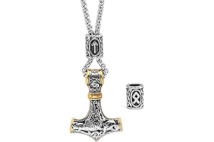 VIKING NECKLACE FOR MEN - RUNE AMULET VIKING GIFT FOR MEN