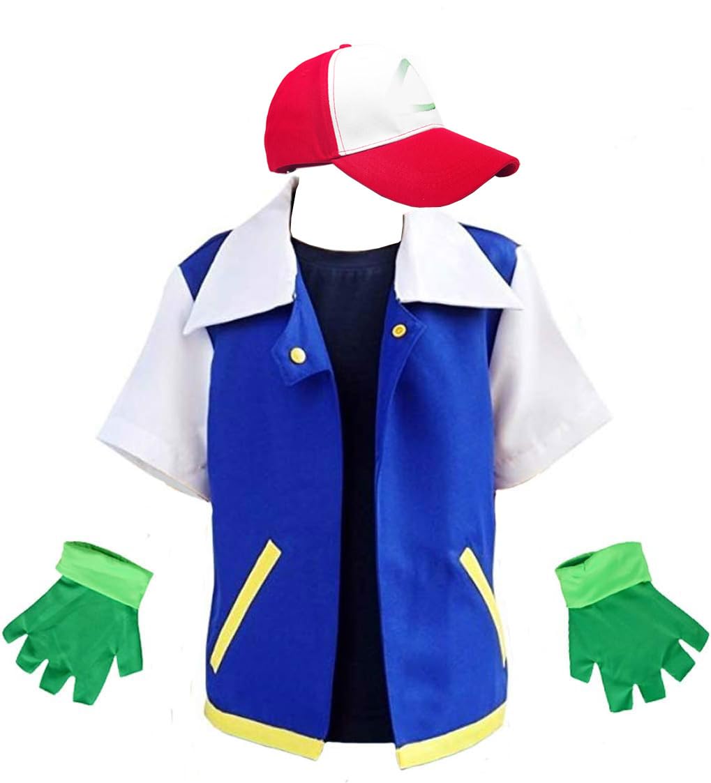 Cosplay Costume for Adult Kids,Halloween Hoodie,Jacket Gloves Hat Sets for Trainer