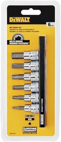 Miniatura 3 de DEWALT CONJUNTO DE ENCHUFE HEXAL 38, 6PC (DWMT17001)