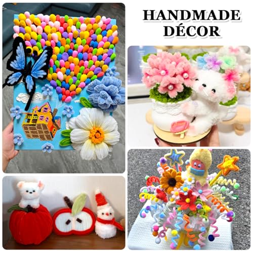 Bundooraking 200pcs Pipe Cleaners Craft Supplies, 12in Chenille Stems in 20 Colors, Soft & Flexible for Arts and Crafts, DIY Projects, Decorations - Image 4