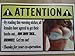 ATTENTION! BOOBS Sticker