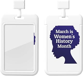 International Women's Day 2024 Embrace Equity Id Card Badge with Lanyard,Name Tag Holder, Hard Plastic Id Protector,Card Case for Staffs Teacher Student Doctor Nurse