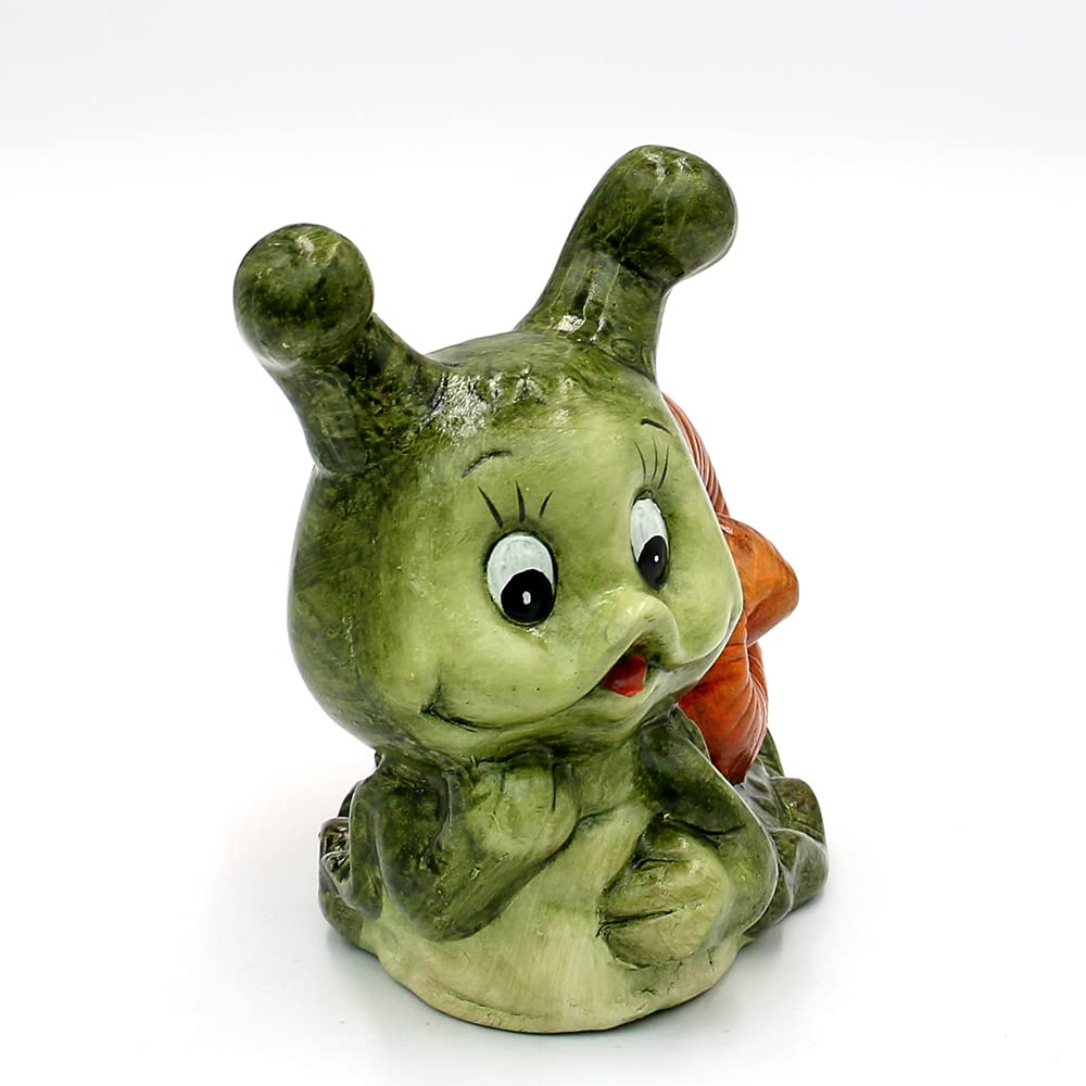 Dekohelden24 Keramik Schnecke/Dekoschnecke, 2er Set, Gartendeko, Maße ca. 20 x 10 x 15,5 cm