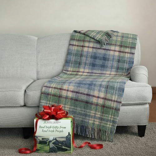 Biddy Murphy Irish 100% Wool Throw Blanket – Best for Gifts