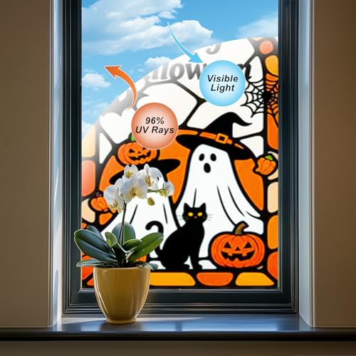 HOMETITUTE Ventana Decorativa Halloween 31x47 Pulgadas miniatura 5