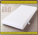 Cama para cuna de bebé totalmente transpirable, colchón y