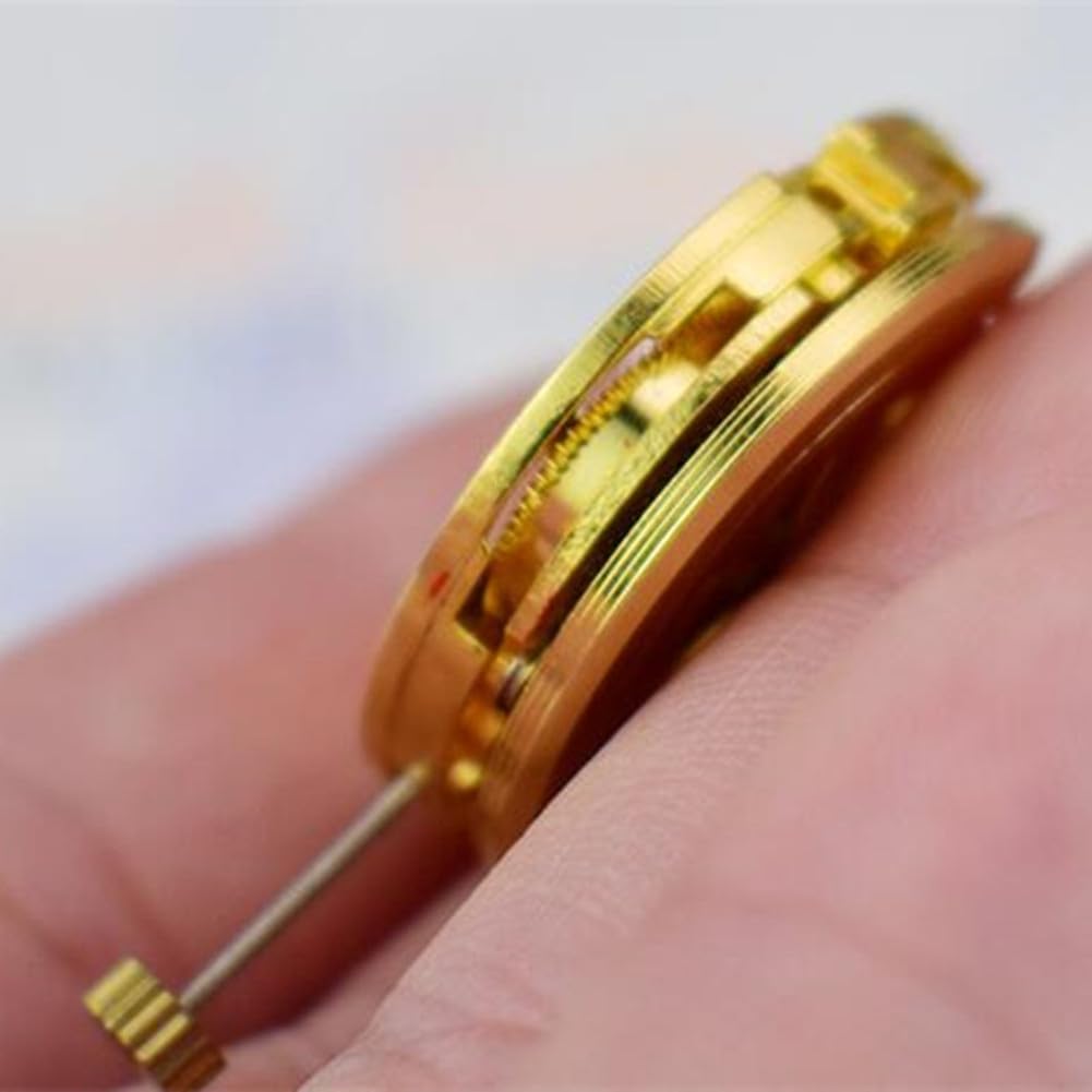 Automatic Mechanical Watch Wrist Movement Gold Skeleton 27mm 17-Jewel Watch Movement Watch Accessories Hands