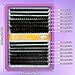 C Curl Lash Clusters Extensions 280 Pcs Individual Eye lash Clusters 100D Cluster Eyelash Lashes Wispy Clusters Lashes Makeup at Home - DIY Lash Extension Kit for Self Application (9-18MM) Mix