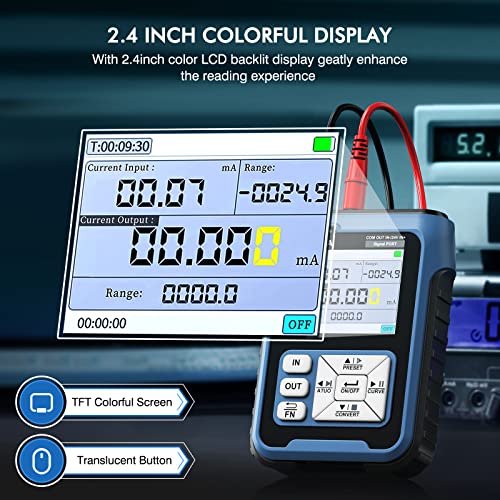Seesii Upgraded Sg-003A Signal Generator, 4-20Ma 0-24V Adjustable Analog Current Voltage Generator Simulator With Real-Time Curve, Historical Record, Multiple Signal Programmable Function Generator #TOP2