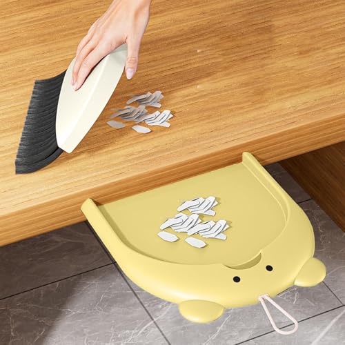 minii-Kehrschaufel- und Bürstenset – Kleines Kehrschaufel- und Bürstenset, minii-Handbesen-Kehrschaufel | Bürobesen-Kehrschaufel-Set mit Cartoon-Bär-Muster – Bild 3