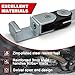 OKQX 2-Pack Heavy Duty Exhaust Hanger Bracket - Galvanized Heavy Duty Universal Exhaust Pipe Hangers with Swivel Open End Design for RV, Trucks & Automotive Customization