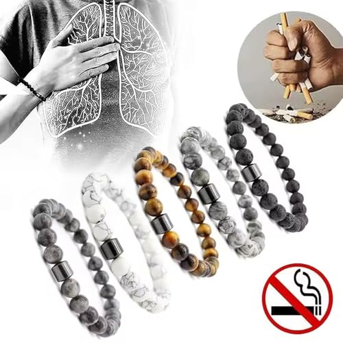 Smoking Cessation Bracelet for Women Men Quit Smoking Bracelet Anti Anxiety Bracelets Anti Smoke Therapy Bracelet Spiritual Bracelets for Women Men3