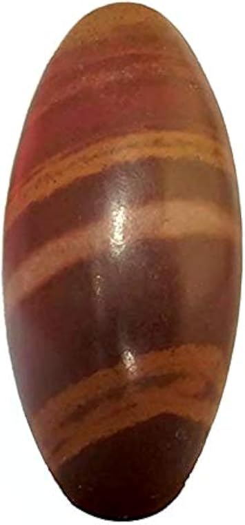 eSplanade Narmada Stone Narmadeshwar Shivling | Shivaringham | Indian God Idol and Statue 3 Inch Brown Narmada Shiva lingam/Shiv ling