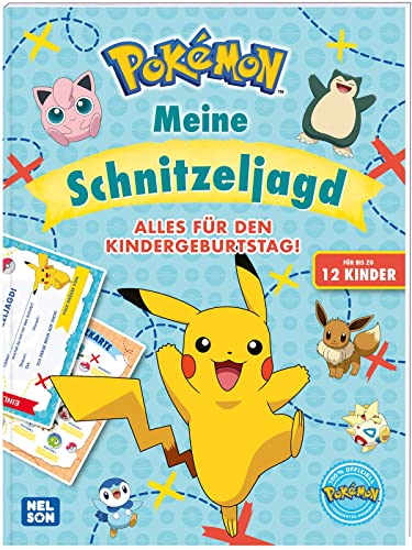 Pokémon Activity-Buch: Meine Schnitzeljagd: Alles für den Kindergeburtstag! | Beschäftigungsbuch für bis zu 12 Kinder