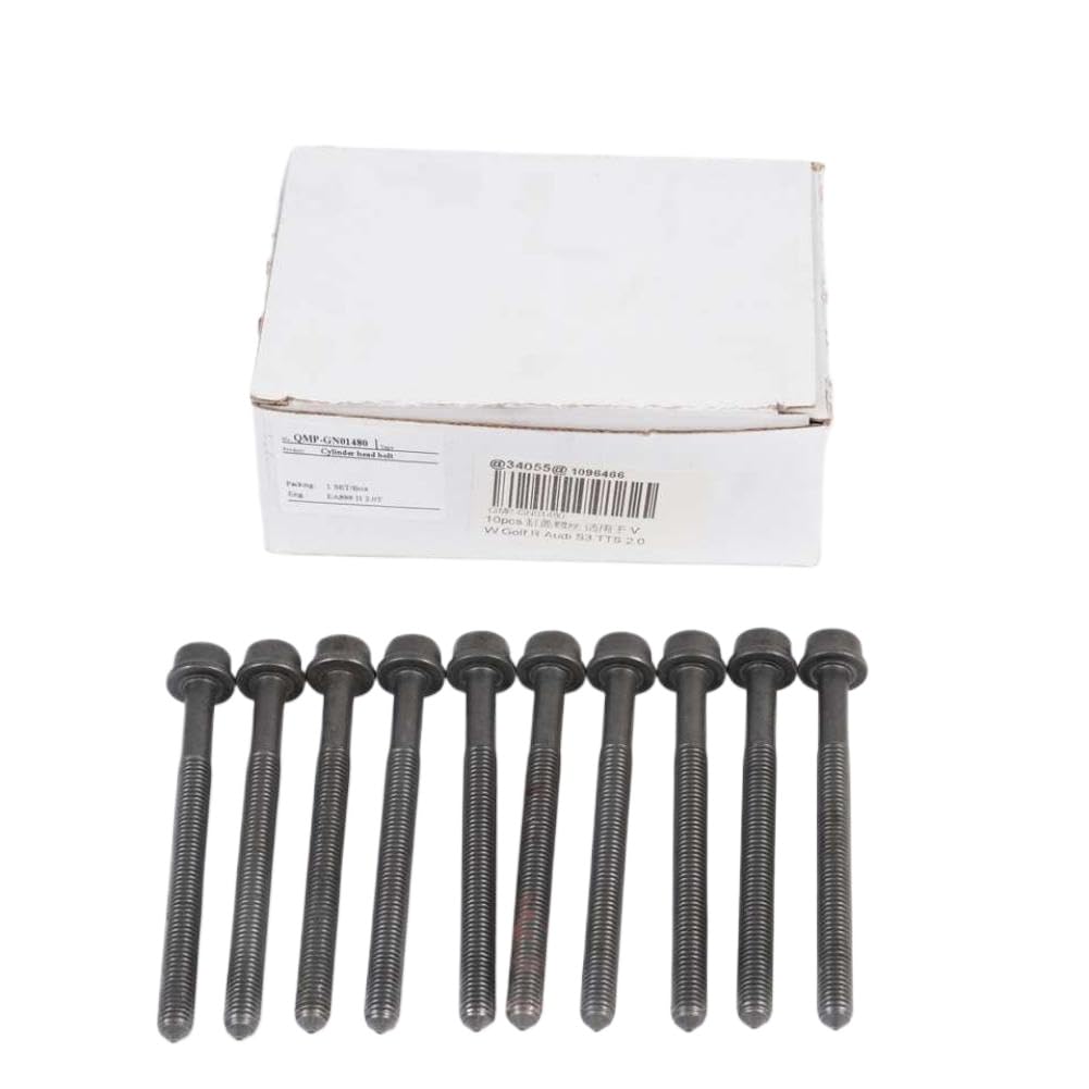 10 Pezzi Bulloni Testata Cilindro 2.0 CDL N10247504 Compatibili Con R S3 TTS