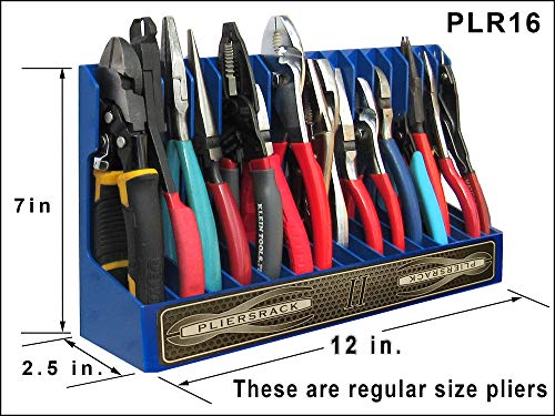 Plyworx Plr16 Pliersrack Red, For Standard & Smaller Size Pliers. Mounts On A Pegboard, Fits In Your Toolbox Drawer Or On Top Of Your Workbench. Special Tilt Feature. #TOP5
