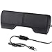 Portable Mini Clip-On USB 3.5 mm Powered Stereo Speaker 3.5 mm Detachable Multimedia Soundbar for Notebook Laptop PC Desktop Tablet Black