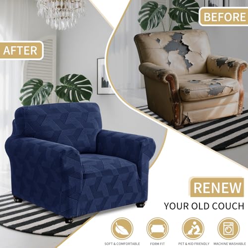 Housse de canapé extensible en jacquard géométrique XINEAGE - 7