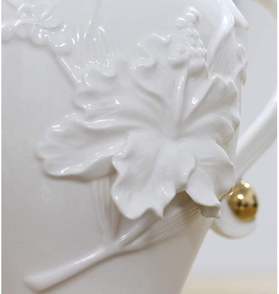 Milchgießer Servierkrug Handgefertigte Weiße Creme Kleine 440 Ml Keramik -Creamer, Milchkrüge, Ausgänger, Krug -Krug, Potterie Hauswarming Geschenksauce -Krug
