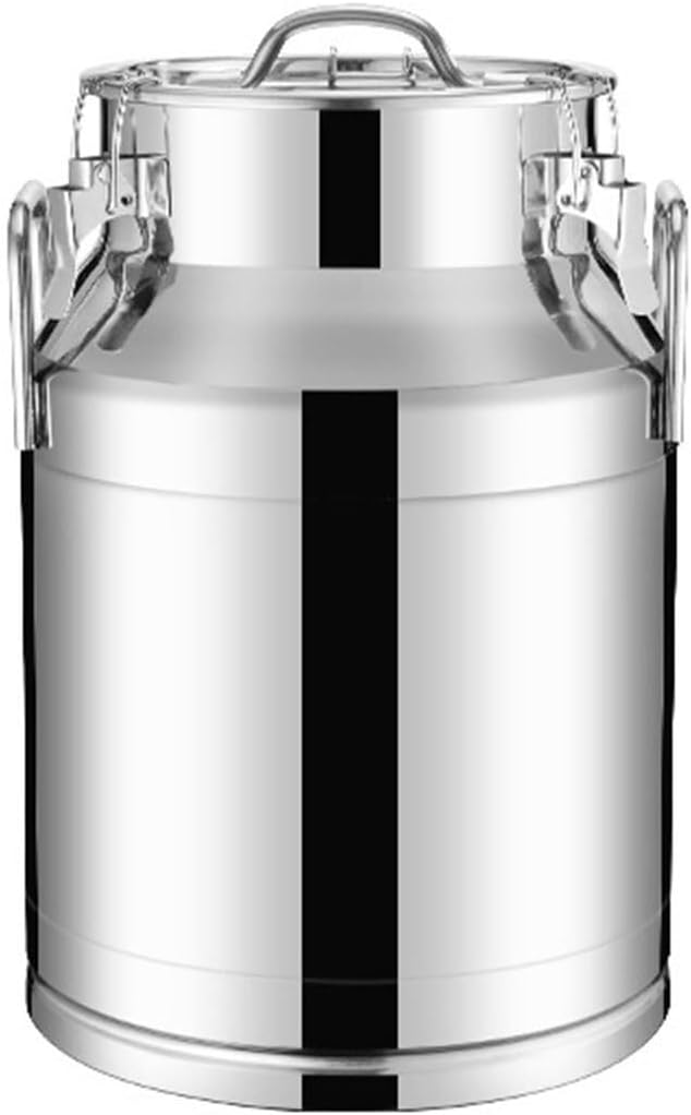 Milk Can Milk Bucket Milk Barrel Beer Fermenters Stainless Steel Milk Can Sealed Tank Oil Barrel Container Storage Milk Transport Can Milk Jug