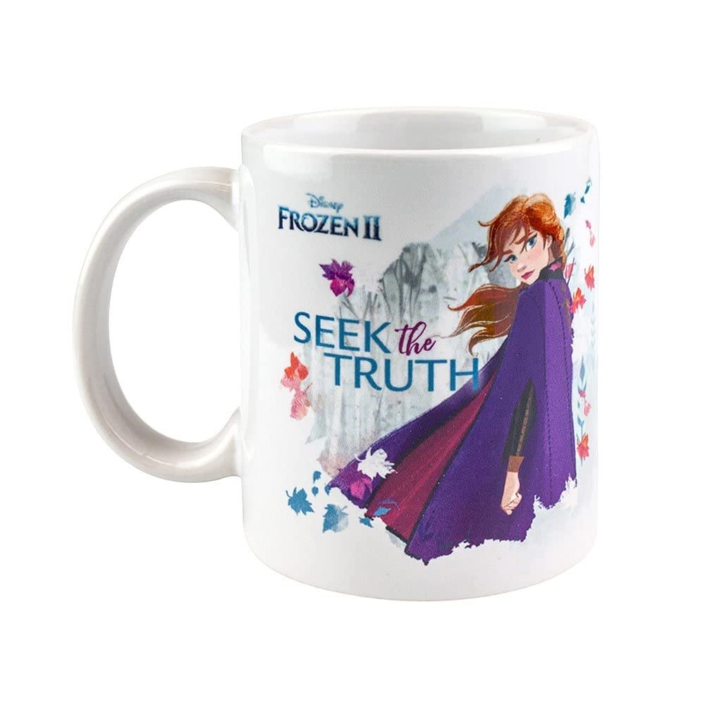 La Frozen Tazza In Ceramica 315 Ml, 2 Pezzi, Con Licenza Ufficiale Frozen 2, Idea Regalo Per Bambini