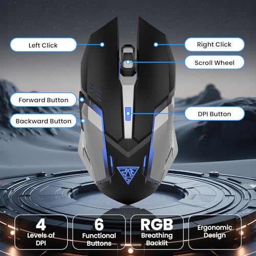 Teclado y mouse para juegos LAMA portátil al 60% para disfrutar de tus partidas en cualquier lugar 5