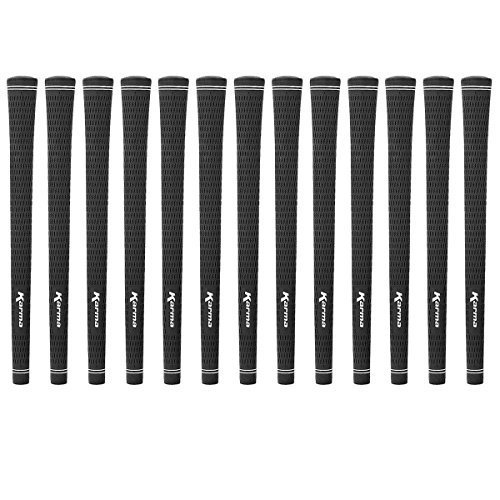 Karma Velvet Junior 13 Piece Golf Grip Bundle, Black by Hireko Golf