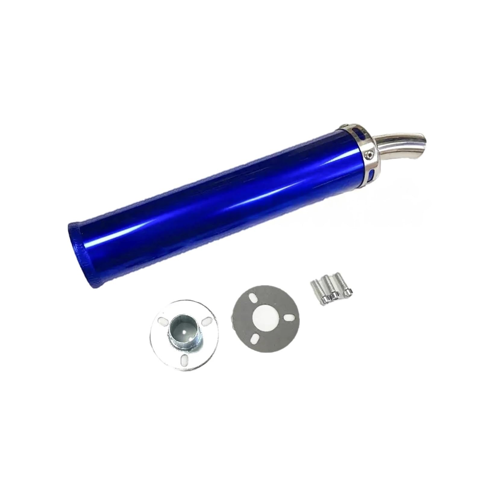 Uniwersalny Metalowy Tłumik Rury Wydechowej 60x280mm Wyścigi Motocyklowe Pasuje Do 50cc-240cc rura wydechowa(Gold)