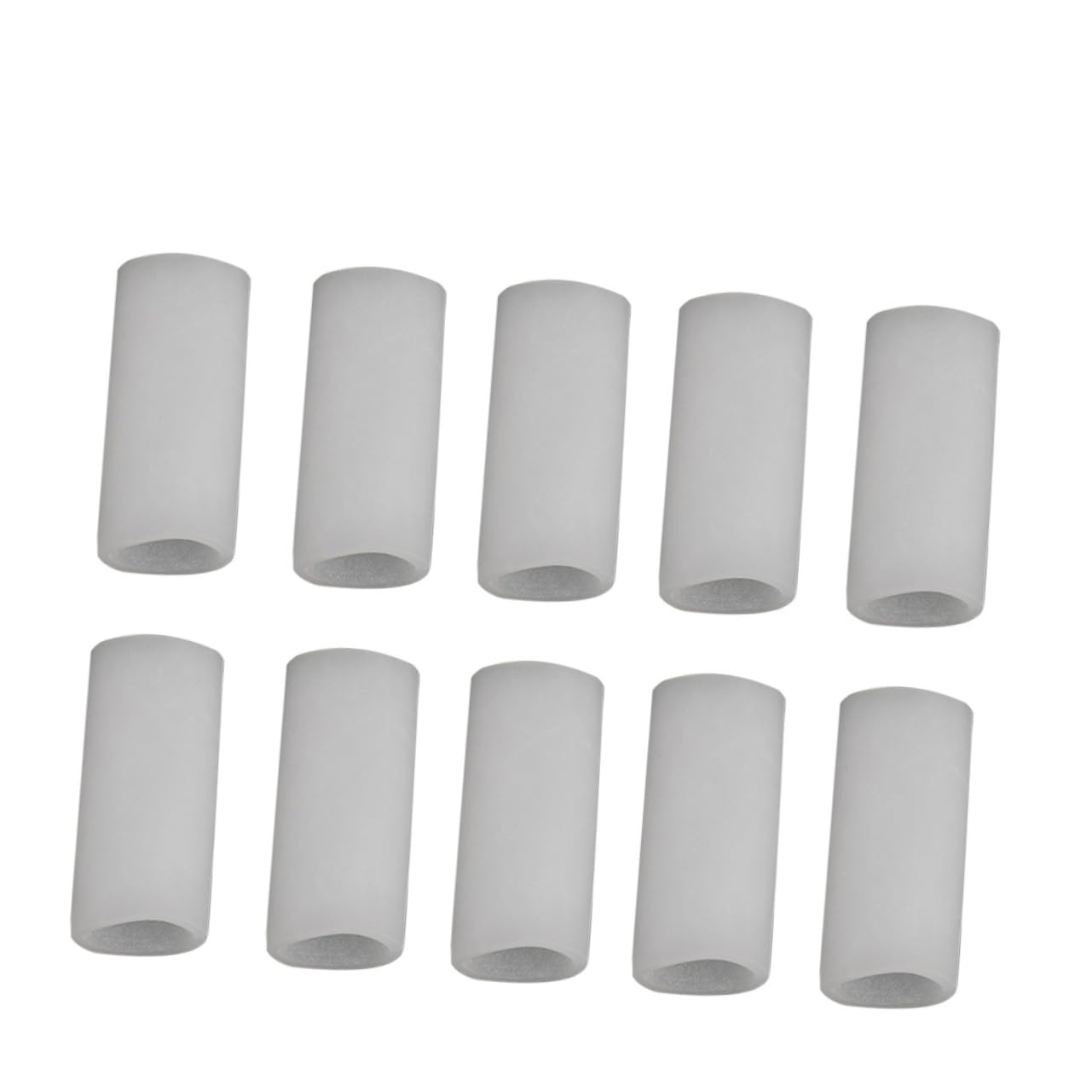 TOBBOMEY Elastic Finger Sleeve Protector for Thumb 10 Pack Silicone Gel for Basketball Hockey Work Size Fits Support