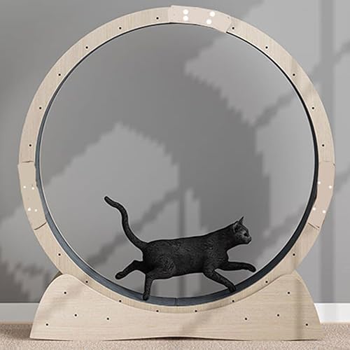 Miniatura 5 de Didiseaon Alfombrilla para ruedas de ejercicio para gatos, almohadilla de fieltro para mascotas, estantes de estante para gatos, rascador con rueda